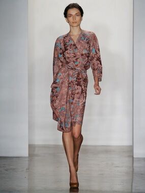 COSTELLO TAGLIAPIETRA •  Spongy Floral Wrap Dress